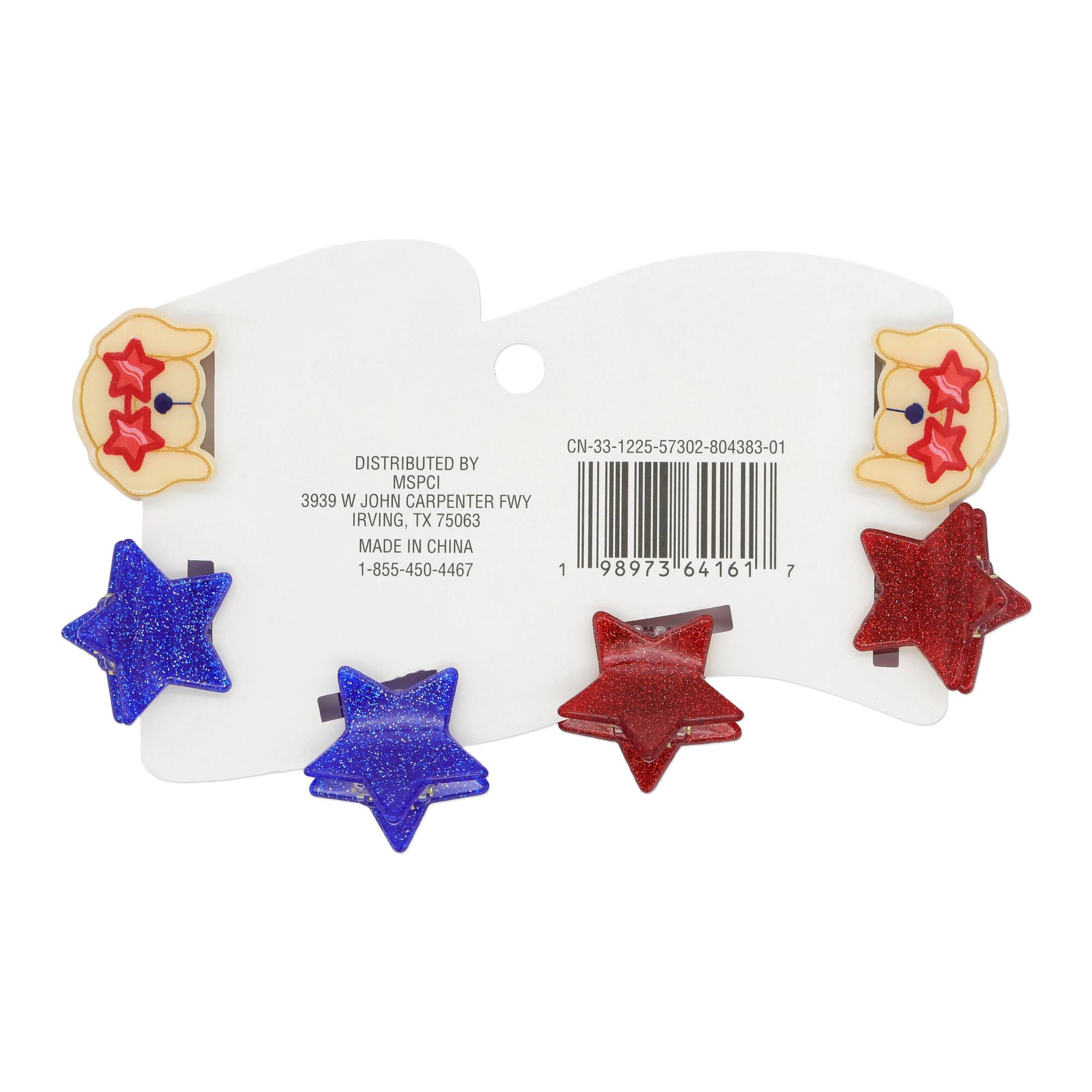 Red, White & Blue Hair Clips by Creatology™